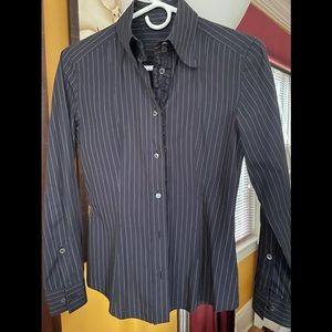 Dolce and Gabbana pinstripe ruffled shirt